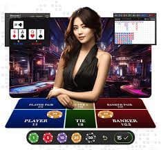 Studio live casino nama138 dengan dealer dan peralatan permainan